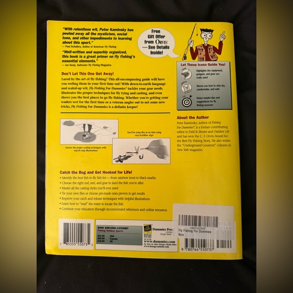 Fly Fishing for Dummies Book - Yellow Cover - Picture 2 of 2
